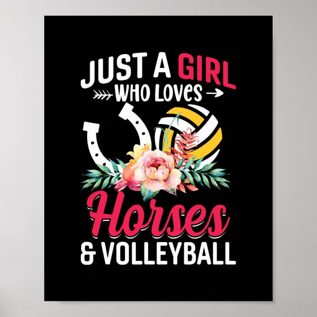 Poster Horses de vôlei só uma garota que ama (Frente)