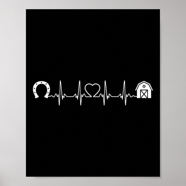 Poster Horsescuto Ss Cute Ss Barn Heartbeat Rid (Frente)