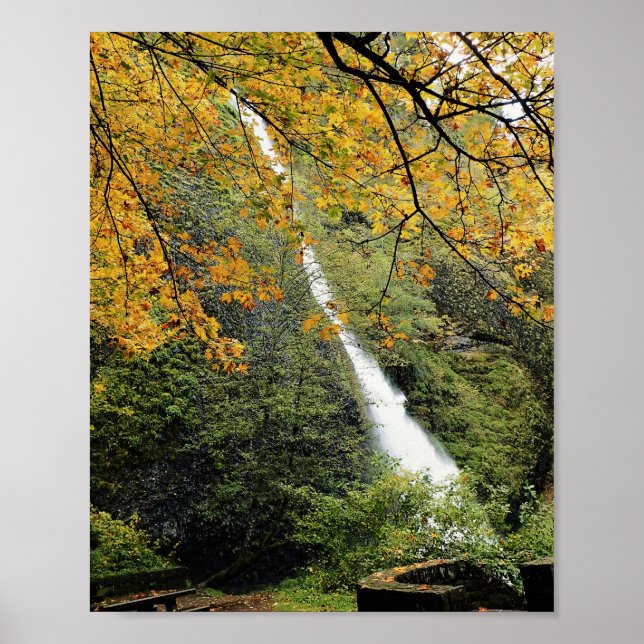 Poster Horsetail Falls, Oregon (Frente)