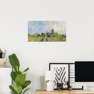 Poster Horta em Montmartre por Vincent van Gogh