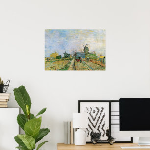 Poster Horta em Montmartre por Vincent van Gogh