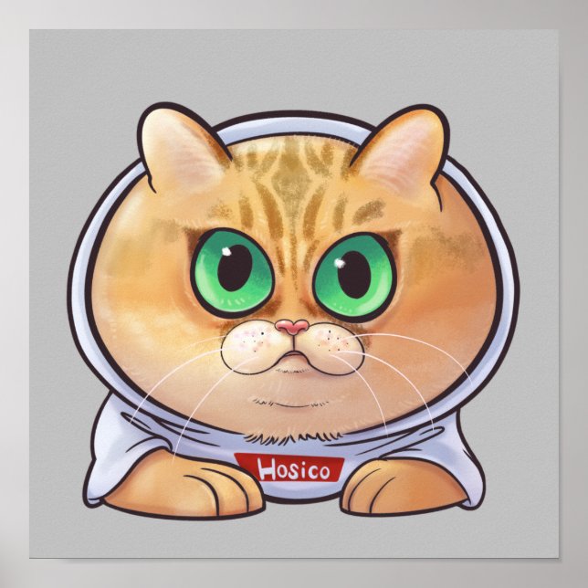 Poster Hosico Cartoon (Frente)
