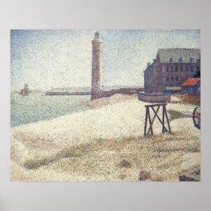 Póster Hospice et Phare, Honfleur por Georges Seurat