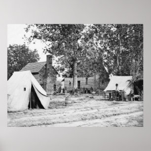 Póster Hospital de Batalha Civil, 1862