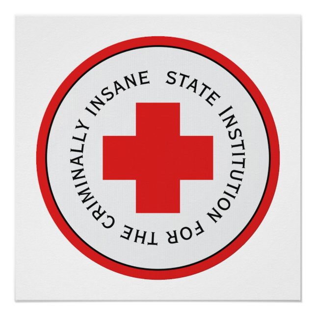 Póster Hospital Estatal Para O Halloween Criminalmente Sa (Frente)