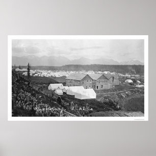Póster Hospital in Anchorage, Alaska 1916