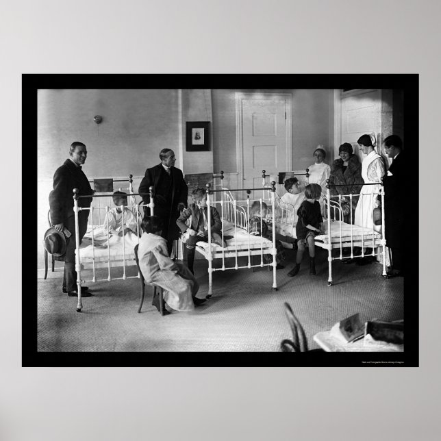 Poster Hospital Infantil em Nova Iorque 1920 (Frente)
