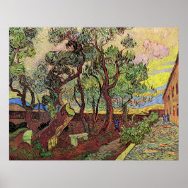Poster Hospital santo Paul e Jardim por Vincent van Gogh