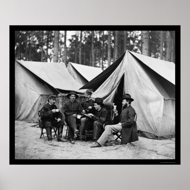 Póster Hospital Stewards em Petersburgo, VA 1864 (Frente)