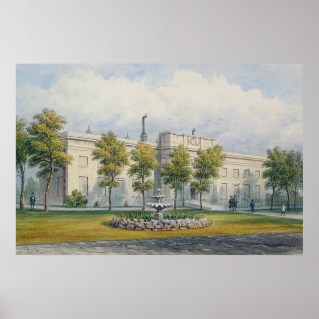 Póster Hospital Thomas, Southwark, Londres (Frente)