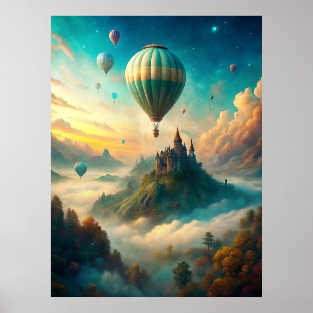 Poster Hot Air Balloons (Frente)