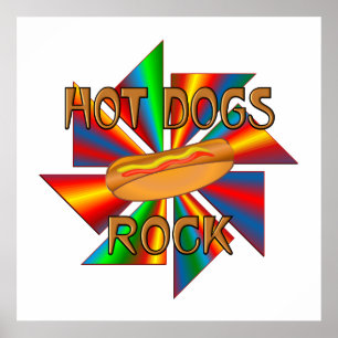 Póster Hot Dogs Rock