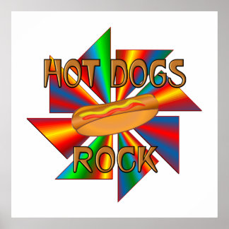 Póster Hot Dogs Rock