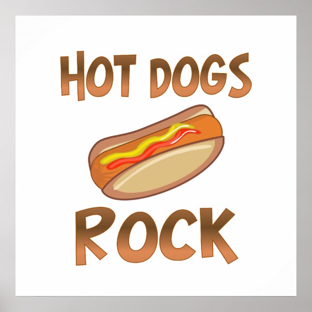Póster Hot Dogs Rock (Frente)