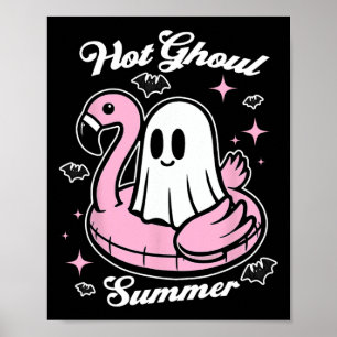 Poster Hot Ghoul Summer Flamingo Ghost Summerdal