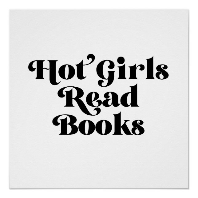 Póster Hot Girls Leia Livros (Frente)