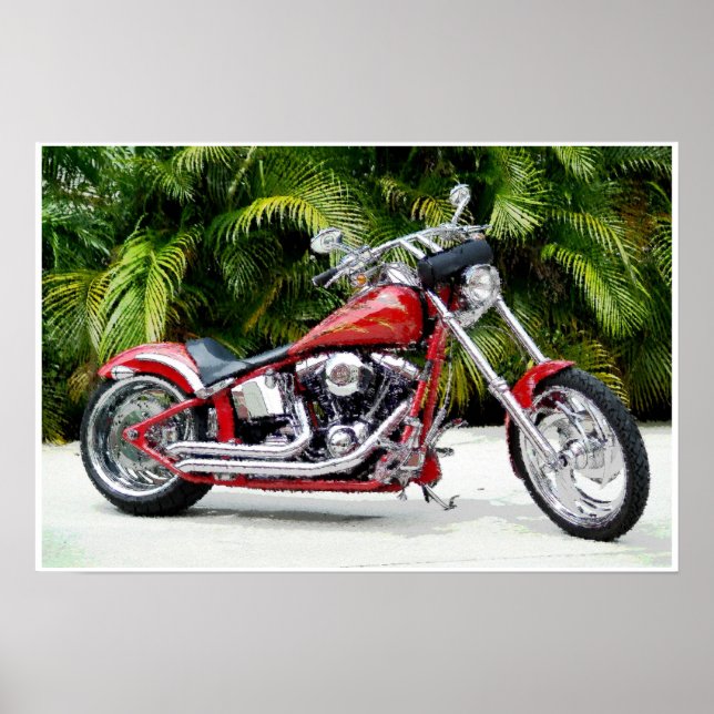 Poster Hot Red Chopper Art (Frente)