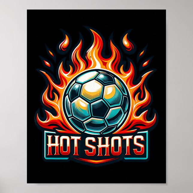 Poster Hot Shots Soccer Team  (Frente)