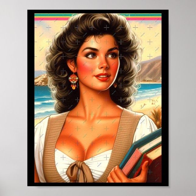 Poster Hot Teacher Sticker (Frente)