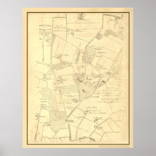Póster Hotchkiss Map Antietam.