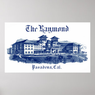 Póster Hotel 1901 de Raymond Pasadena Califórnia