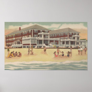 Poster Hotel Atlantic, 1950 Ocean City, MD