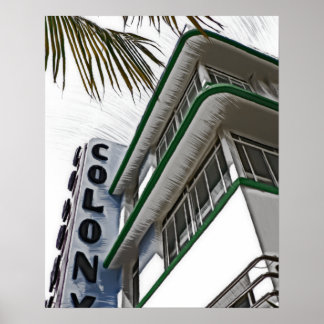 Póster Hotel Colony, Miami, FL