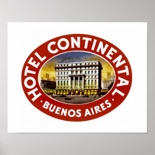 Póster Hotel Continental Buenos Aires