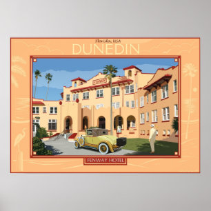Póster Hotel de Fenway. Dunedin, Florida