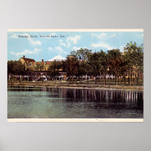 Póster Hotel de Indiana Winona do lago Winona