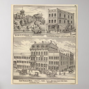 Póster Hotel de Nicholas do santo, La Fayette