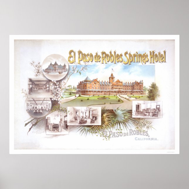 Póster Hotel de Primaveras El Paso de Robles (Frente)