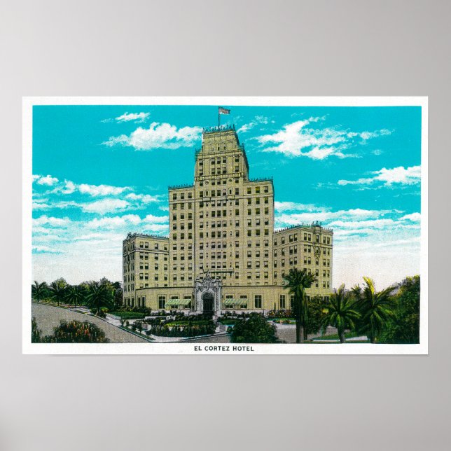 Póster Hotel El Cortez em San Diego, CASan Diego, CA (Frente)