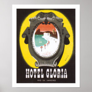 Poster Hotel Gloria Rio de Janeiro (branco)