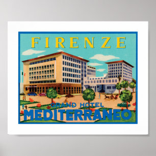 Poster Hotel grande Mediterraneo de Firenze
