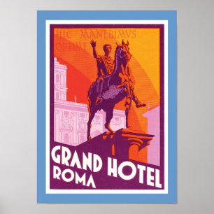 Póster Hotel grande Roma
