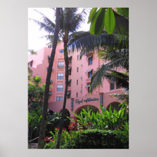 Póster Hotel havaiano real