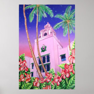 Póster Hotel havaiano real