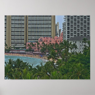 Poster Hotel havaiano real, Honolulu, Hawai'i