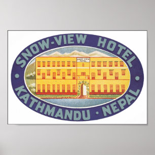 Póster Hotel Kathmandu Nepal, Vista de Neve