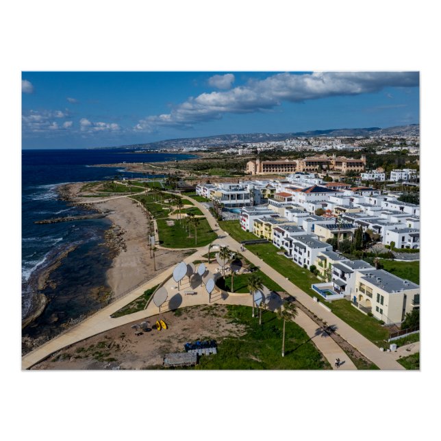 Póster Hotel Kefalos Beach, Paphos, Chipre (Frente)