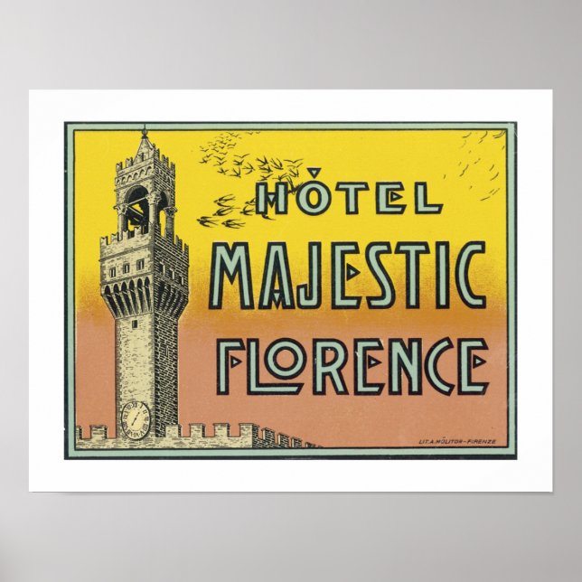 Poster Hotel Majexpressa Florença (fronteira) (Frente)