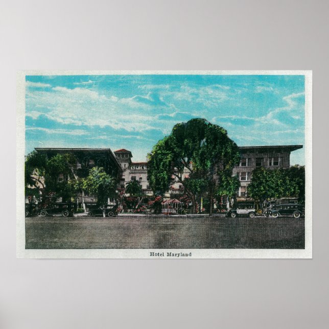 Póster Hotel Maryland e MotivosPasadena, CA (Frente)