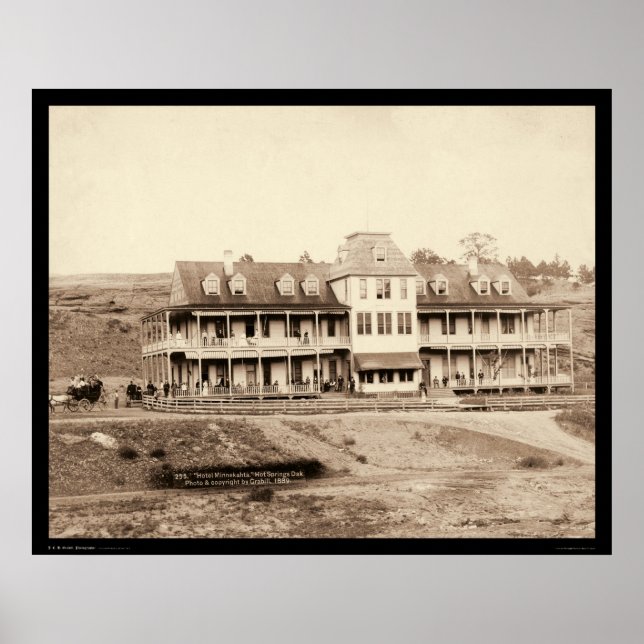 Póster Hotel Minnekahta em Primaveras quentes SD 1889 (Frente)