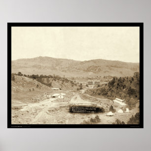 Póster Hotel Minnekahta Hot Springs SD 1889
