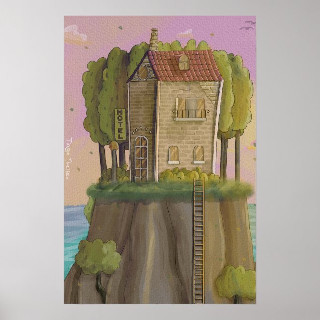 Poster Hotel no Céu (Frente)