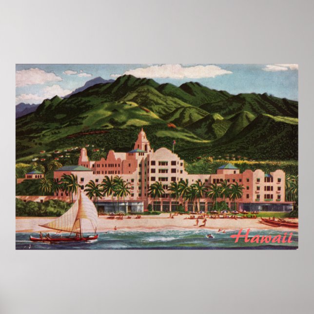 Póster Hotel Real Hawaiian (Frente)
