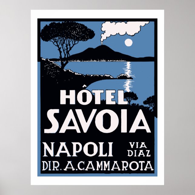Poster Hotel Savoia (Napoli) (Frente)
