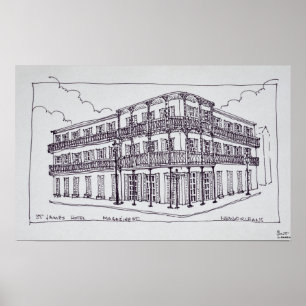 Poster Hotel St. James French Quarter, Nova Orleans