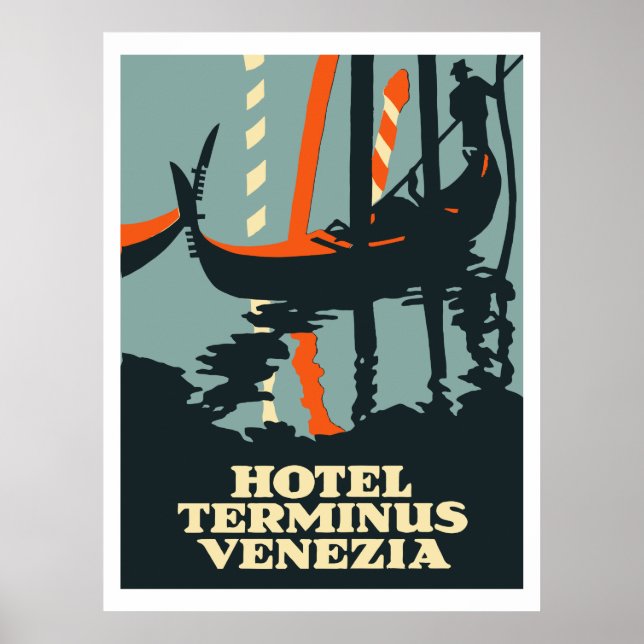 Póster Hotel Terminus Venezia (Itália) (Frente)